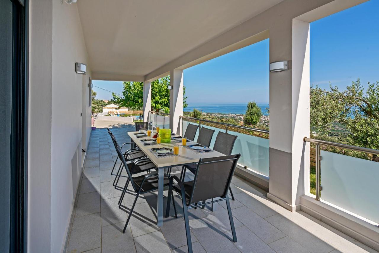 Alkistis Villa With Amazing Sea View Maroulás Eksteriør bilde