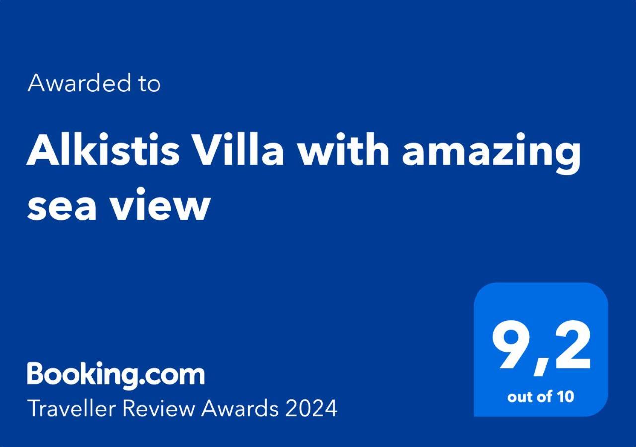 Alkistis Villa With Amazing Sea View Maroulás Eksteriør bilde