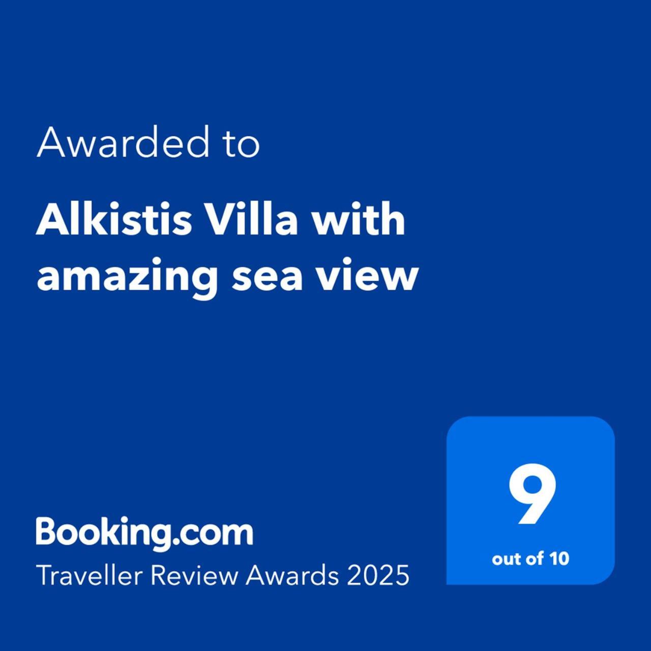 Alkistis Villa With Amazing Sea View Maroulás Eksteriør bilde